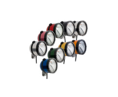 SON Edelux 2 LED Dynamo Scheinwerfer silber-eloxiert