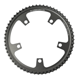 GATES Carbon Drive CDX Riemenscheibe vorne 130mm BCD 5-Loch schwarz 60 Zähne