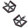 Absolut Pedale D213 MTB BMX Plattform Pedal Carbon-Fiber schwarz
