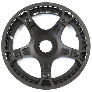 GATES Carbon Drive CDX Riemenscheibe mit Spider BOSCH Gen3 ENVIOLO Nuvinci vorne inkl. Guard 60 T.