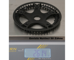 GATES Carbon Drive CDX Riemenscheibe mit Spider BOSCH Gen3 ENVIOLO Nuvinci vorne inkl. Guard 60 T.
