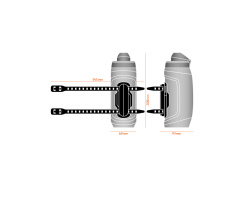 FIDLOCK TWIST bottle 590 Trinkflaschen Set inkl. uni base Rahmenadapter für Rahmen ohne Flaschenhalterung