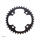 PB Single Speed Kettenblatt Stahl 104mm 4-Loch schwarz - Pinion Rohloff E-Bike