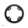 PB Single Speed Kettenblatt Stahl 104mm 4-Loch schwarz - Pinion Rohloff E-Bike