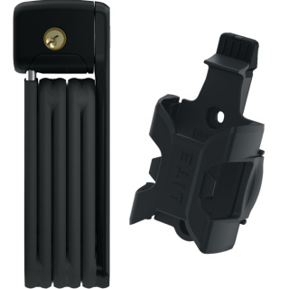 ABUS BORDO Lite Mini 6055K/60 Faltschloss 60cm schwarz mit Halter - Level 7