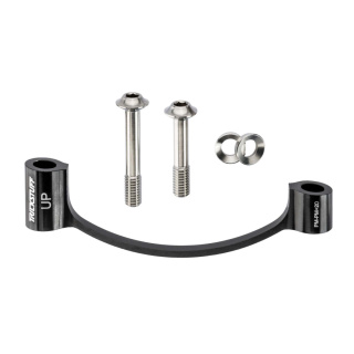 Trickstuff Adapter PostMount PM 20 CNC schwarz mit Titanschrauben