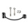 Trickstuff Adapter PostMount PM 20 CNC schwarz mit Titanschrauben