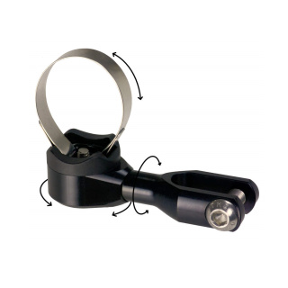 SON Halter delux 3D Lenker Lampenhalter Edelux Aluminium gefräst