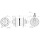 Shutter Precision PD-8X-110 Nabendynamo 15x110mm Boost 32 Loch 6-Loch schwarz