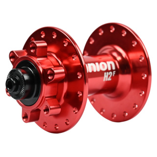 PINION H2.F Vorderradnabe P7513 32-Loch rot eloxiert 9 x 100mm Schnellspanner