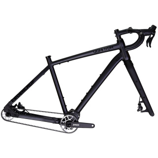 QUANTOR ERDENLAUF 28" / 29" Pinion Gravel Rahmen-Getriebe-Set + Gates Zahnriemen