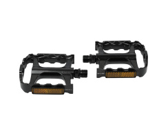 LONGUS Pedale MTB Plattform Aluminium-Pedal inkl. Reflektor