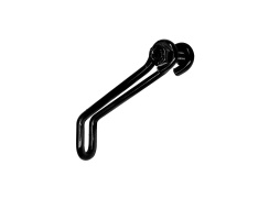 SON Lampenhalter für Edelux Edelstahl schwarz lang