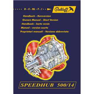 ROHLOFF Handbuch Kurzanleitung Rohloff Speedhub 500/14 Nr. 8297 DE, EN, NL, FR, IT