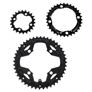 SHIMANO 9-fach Kettenblattset 44-32-22 Zähne ohne Kettenschutz für Deore FC-M590, Alivio FC-T4010 ...