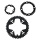 SHIMANO 9-fach Kettenblattset 44-32-22 Zähne ohne Kettenschutz für Deore FC-M590, Alivio FC-T4010 ...